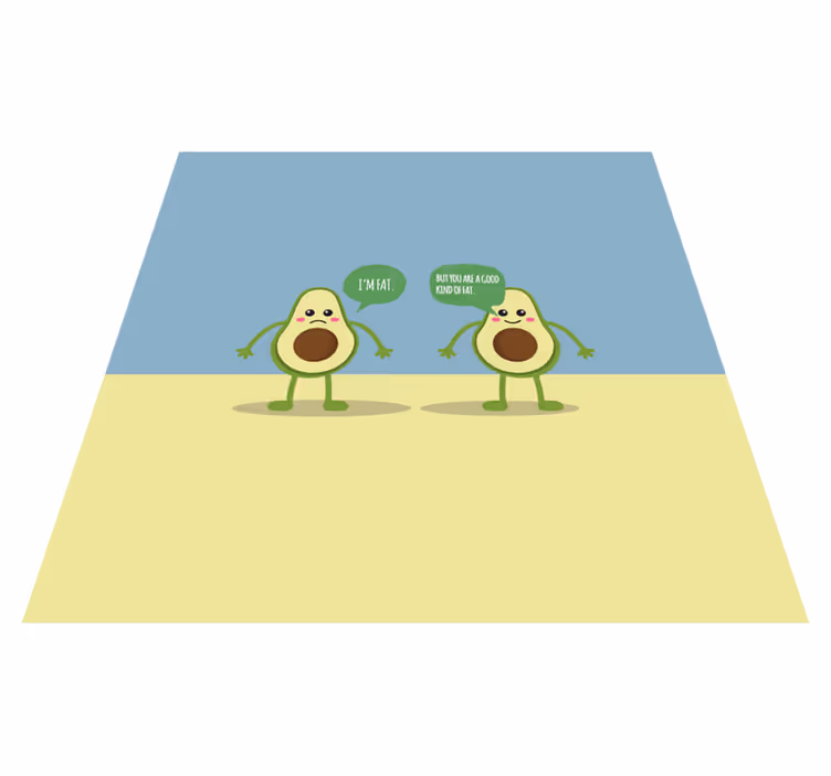 Custom rug avocado: the good fat choice - TenStickers