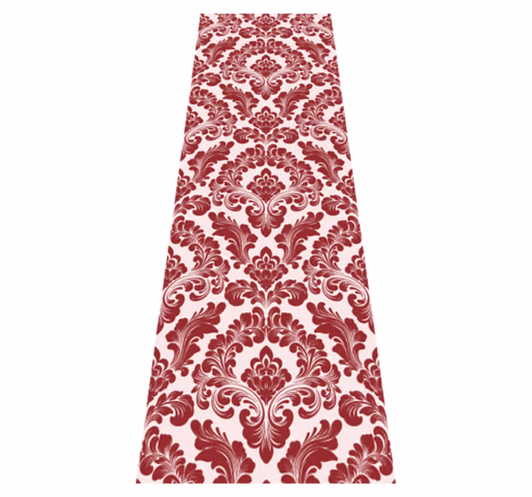 Textured vinyl rug with block print design - TenStickers