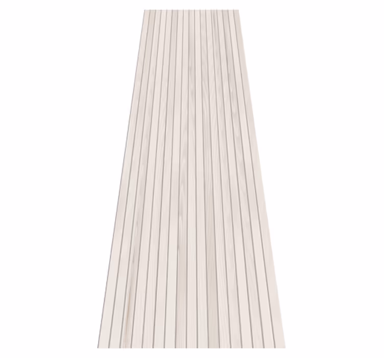 Textured vinyl rug raw vertical beige wood boards - TenStickers