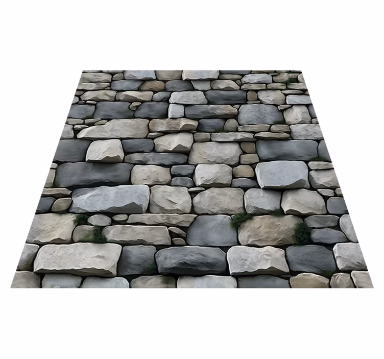 Textured vinyl rug with lifelike design - TenStickers