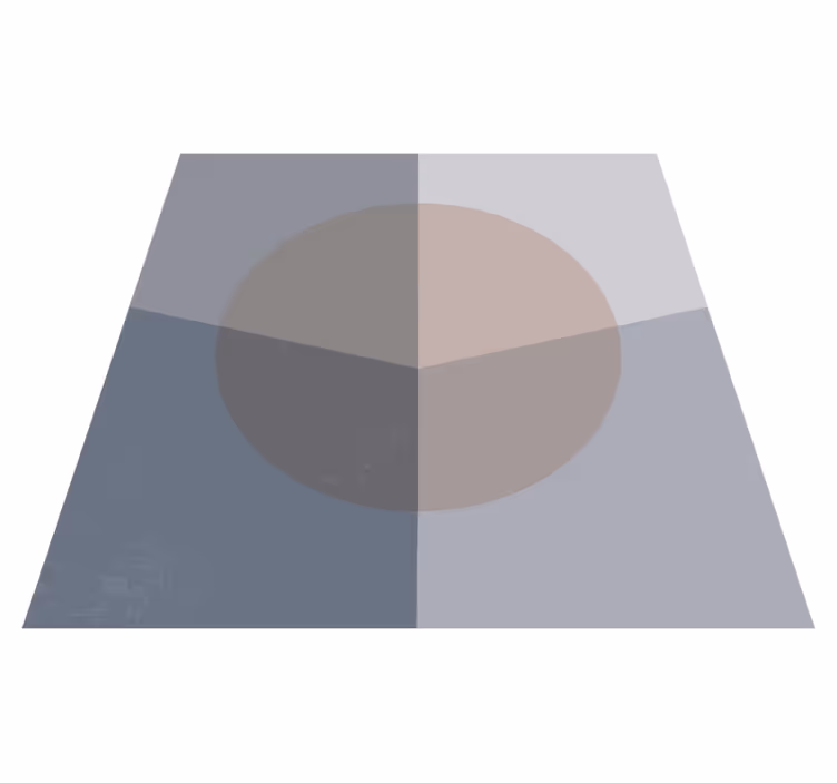 Geometric vinyl rug in pink and gray art - TenStickers