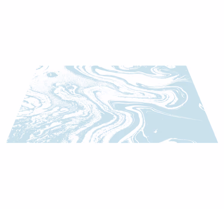 Entrance hall vinyl rug in light blue marble design - TenStickers