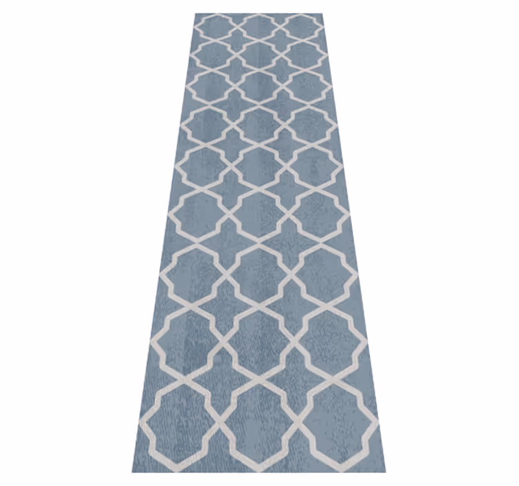 Living room vinyl rug gray hamptons design - TenStickers