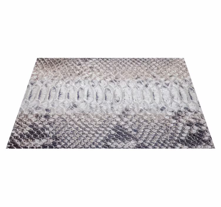 Grey vinyl rug with grey snake print pattern - TenStickers