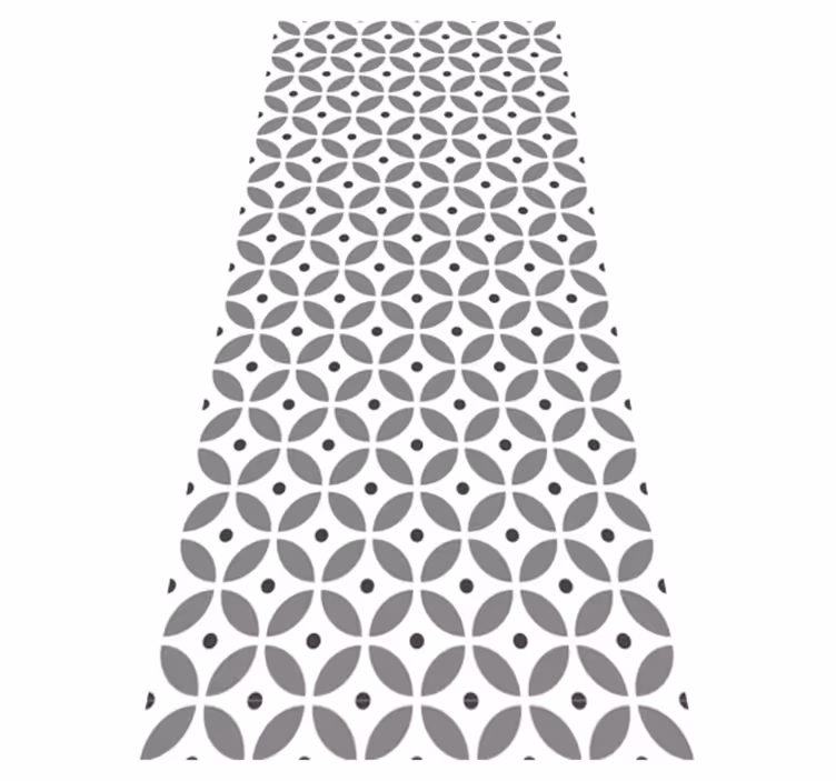Hall vinyl rug nordic style seamless circles - TenStickers