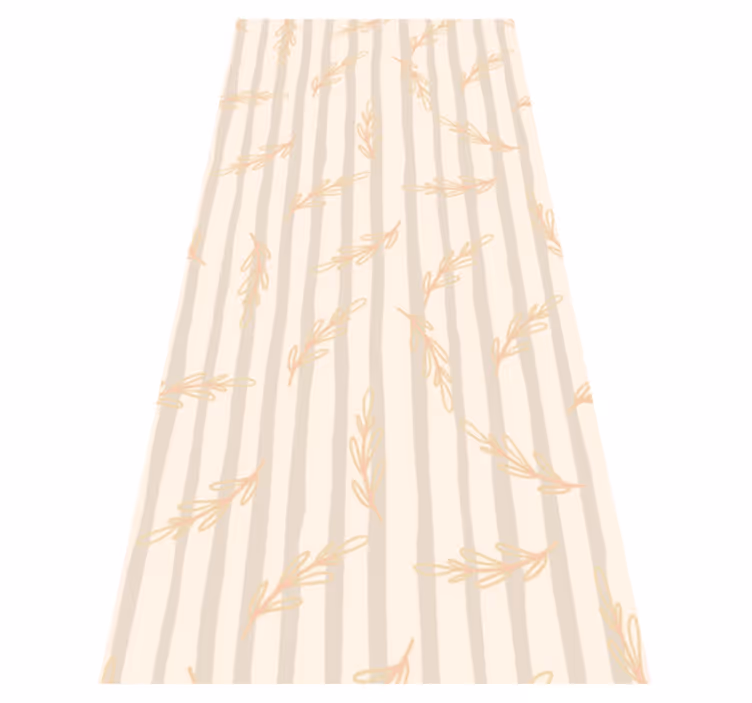 Elegant beige hall vinyl rug - TenStickers