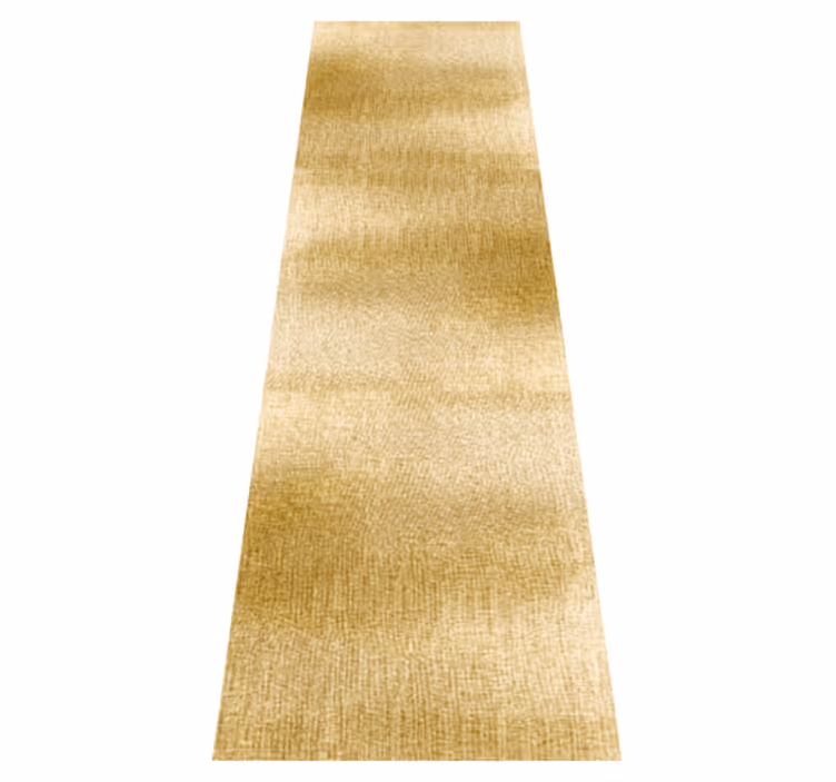 Hall vinyl rug with golden touch - TenStickers