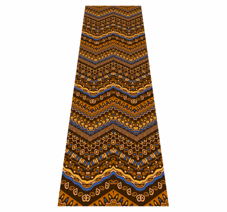 Hall vinyl rug tribal pattern african design - TenStickers