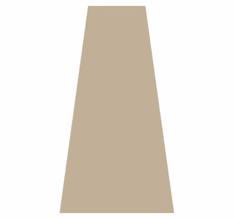 Beige vinyl rug in a soft natural hue - TenStickers