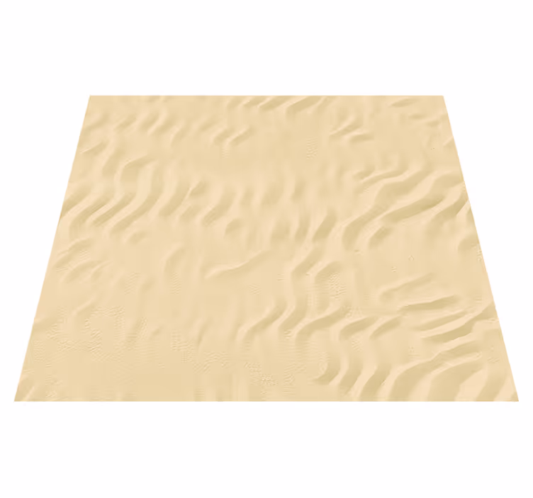 Beige vinyl rug with beige sand texture - TenStickers