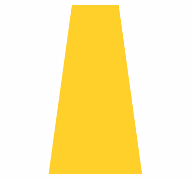 Yellow vinyl rug in vibrant yellow color - TenStickers