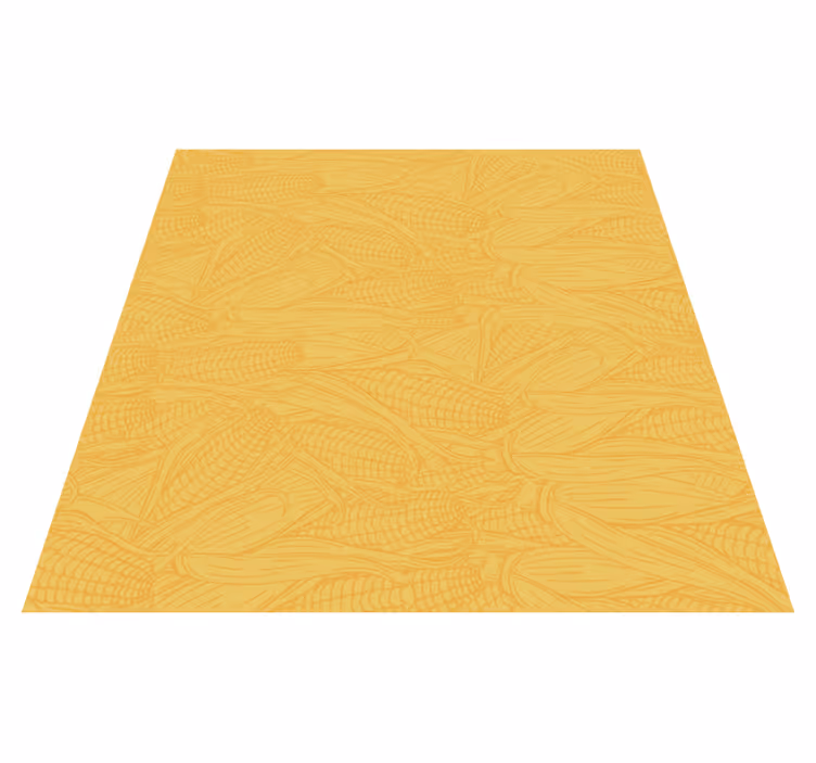 Yellow vinyl rug in corn shades - TenStickers
