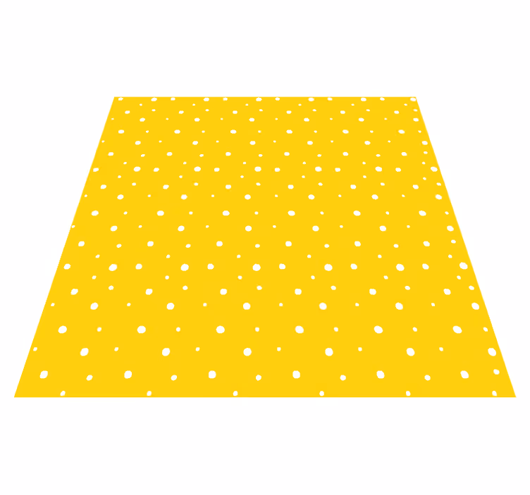 Yellow vinyl rug with circle pattern - TenStickers