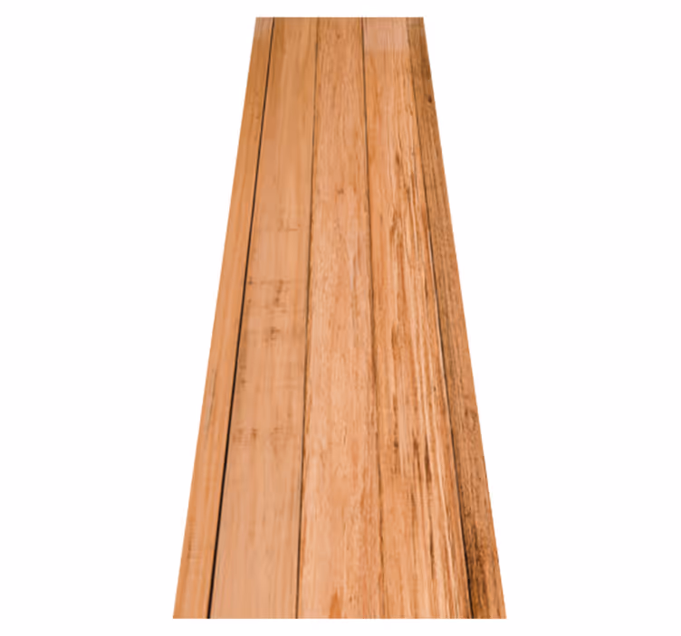 Brown vinyl rug in warm brown rustic wood design - TenStickers