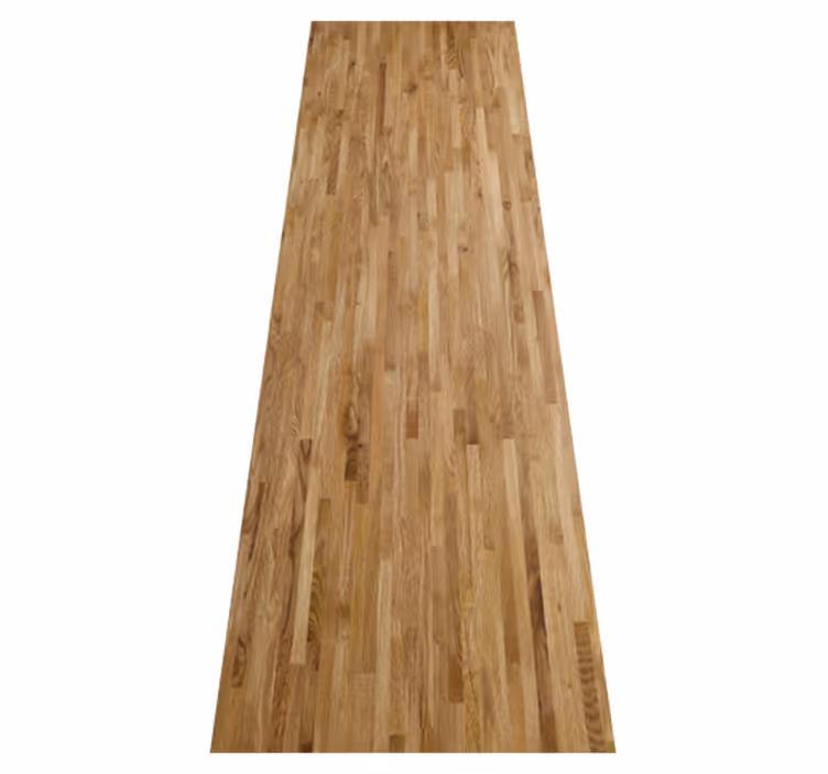 Brown vinyl rug in varying hues of brown wood - TenStickers