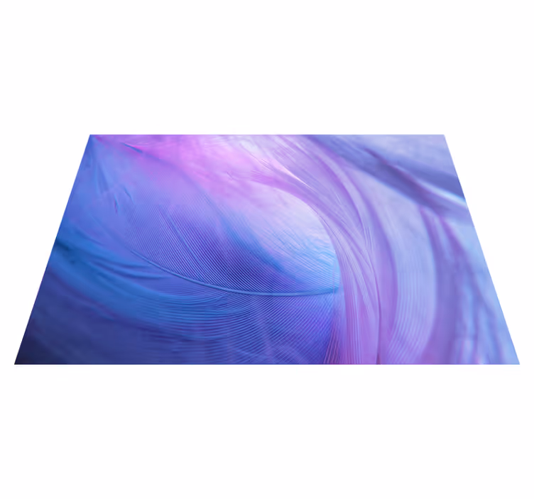 Purple vinyl rug with 3d blue and purple swirl - TenStickers