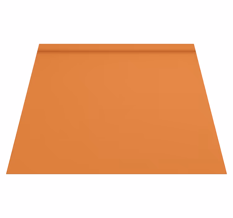 Plain warm orange vinyl rug - TenStickers