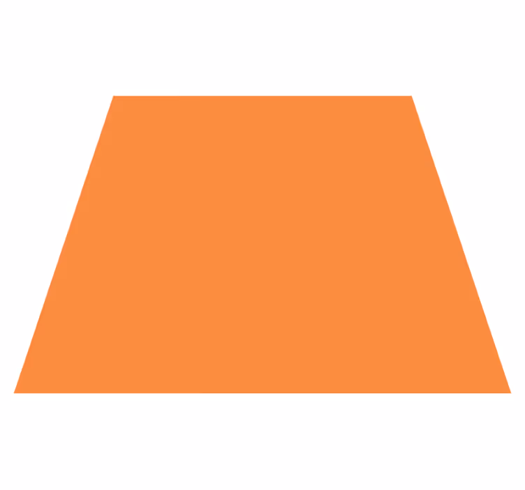 Orange vinyl rug in solid orange color - TenStickers