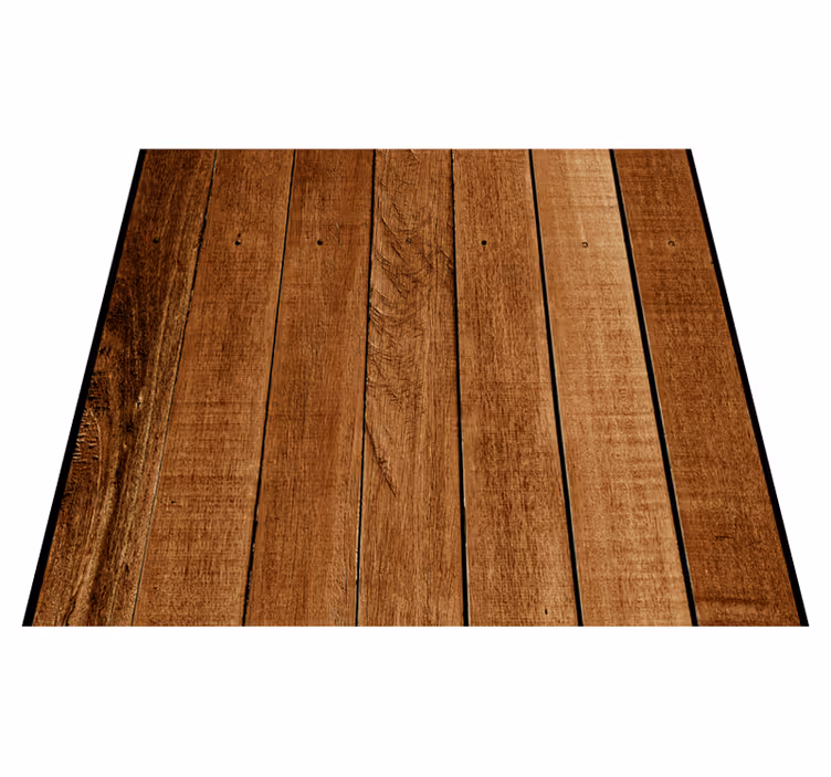Outdoor vinyl rug with rustic wood look - TenStickers