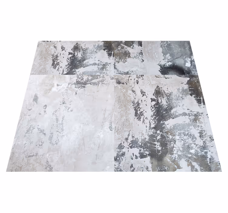 Outdoor vinyl rug in dark abstract design - TenStickers