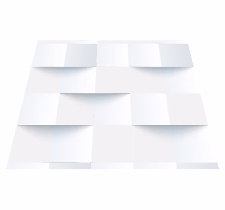 Outdoor vinyl rug wallpaper 3d sticky notes white - TenStickers