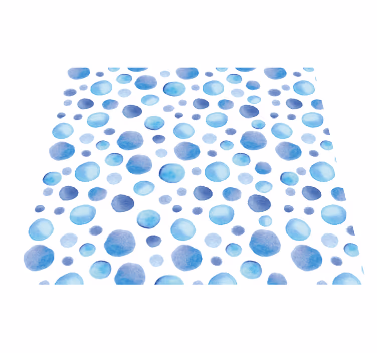 Outdoor vinyl rug colourful bubbles design - TenStickers