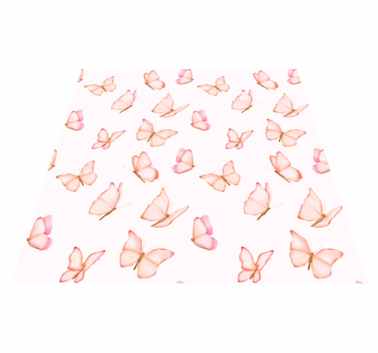 Pink vinyl rug with pink pattern design - TenStickers