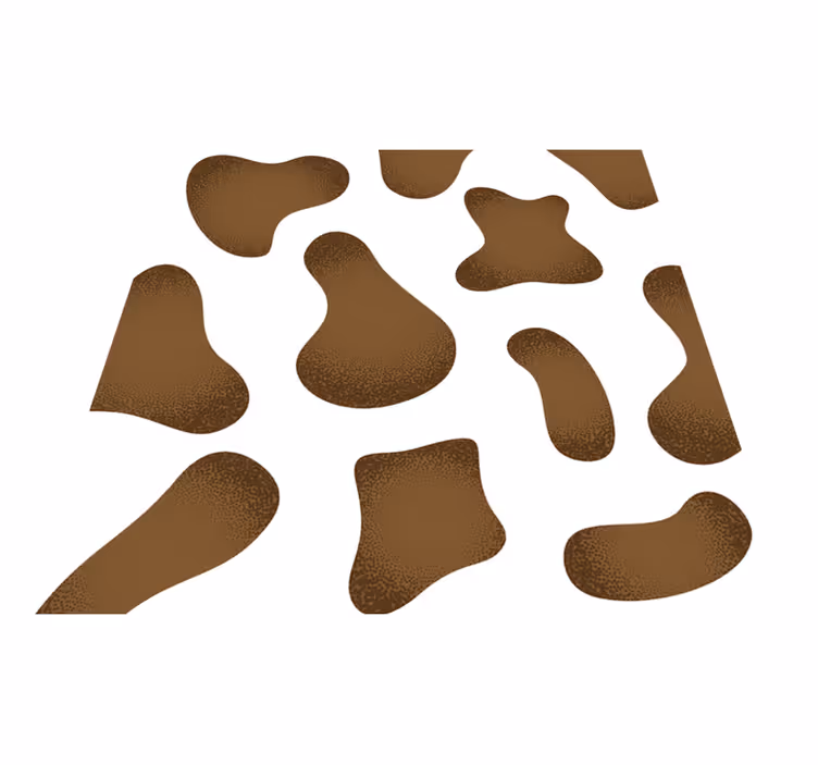 Abstract Cowhide Pattern animal print rug - TenStickers