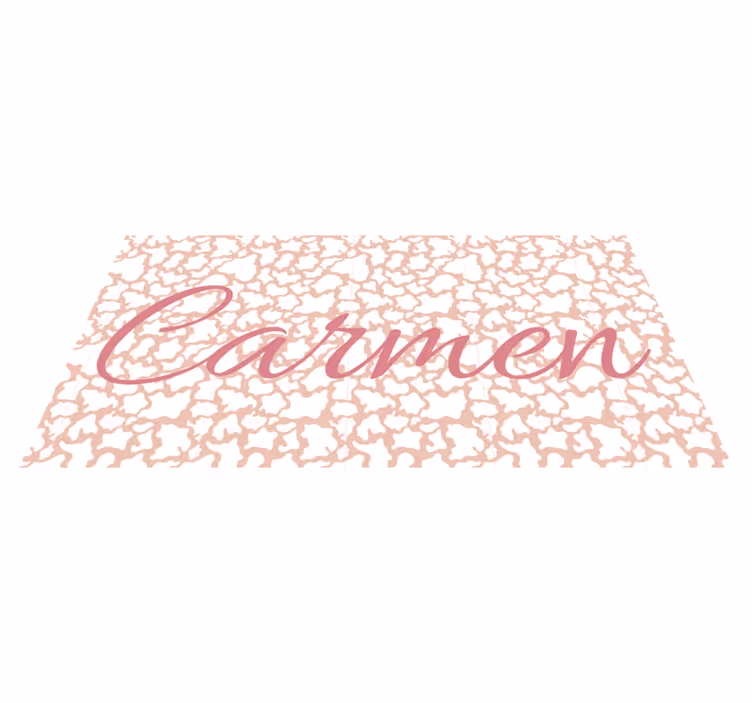 Personalized Animal Print custom floor mat - TenStickers