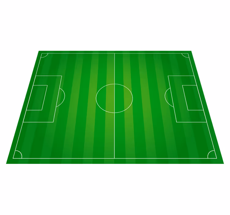 Soccer Field Concept game vinyl rug - TenStickers
