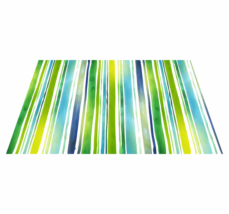 Abstract Striped striped vinyl rug - TenStickers
