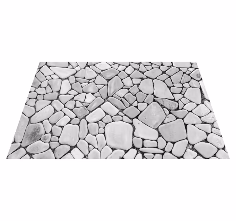 Pebble Stone Design stone effect vinyl rug - TenStickers