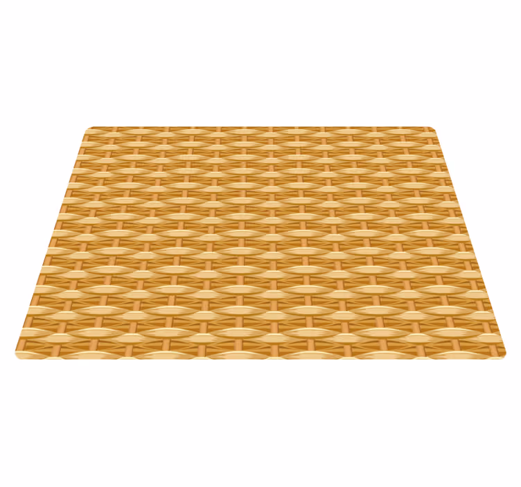 Basketweave Pattern textured vinyl rug - TenStickers