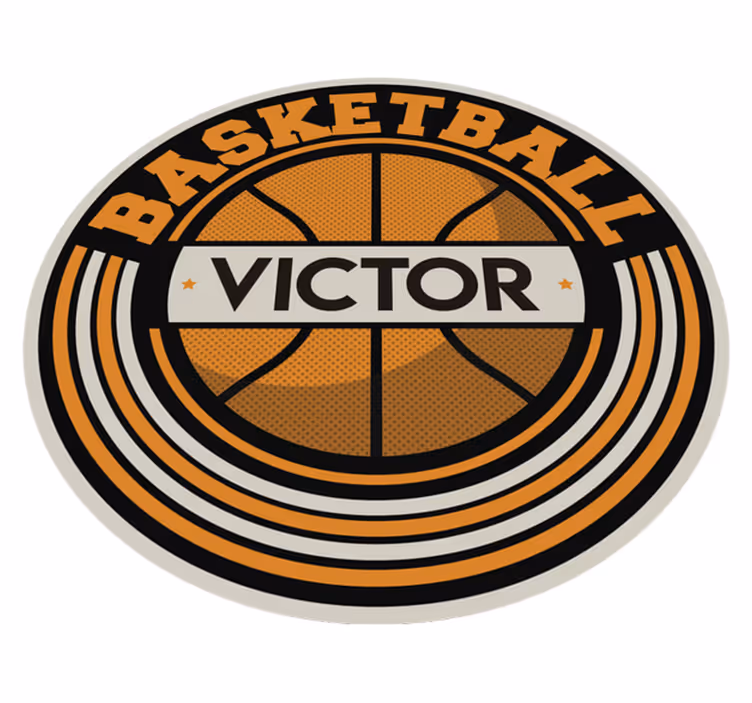 Customized Court custom vinyl rug - TenStickers