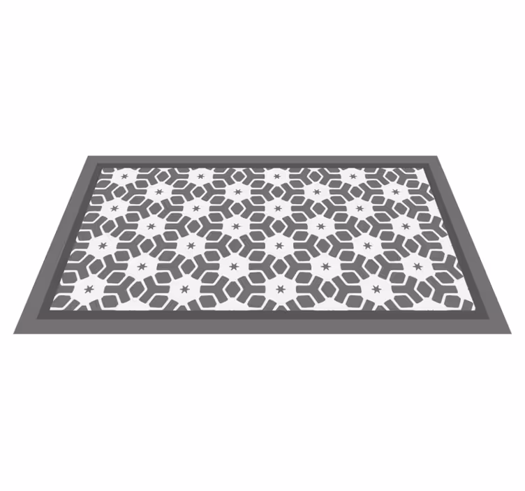Geometric Bathroom Mat bathroom vinyl rug - TenStickers