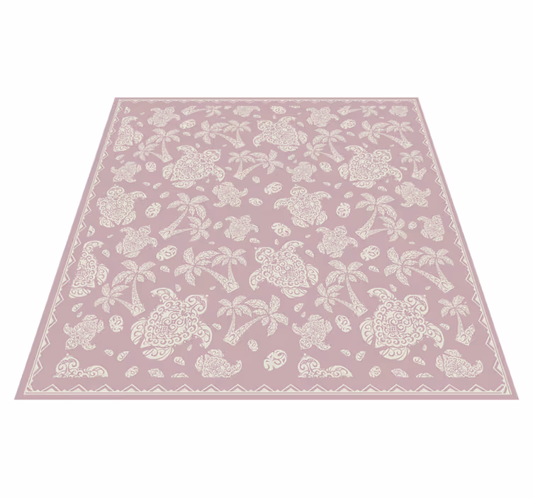 Paisley Mandala mandala vinyl rug - TenStickers