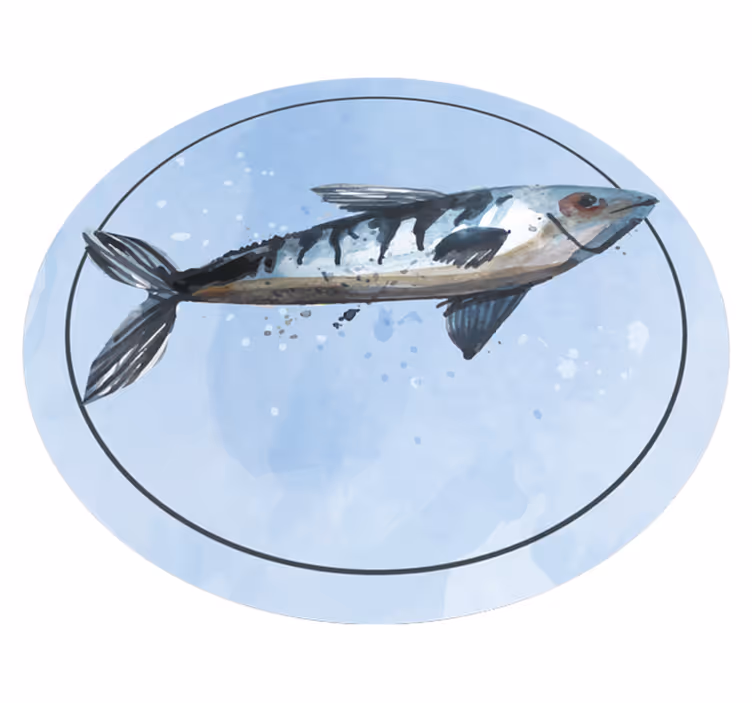 Aquatic Exploration animal vinyl rug - TenStickers