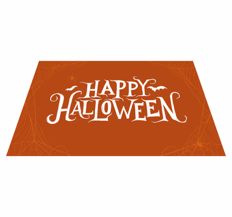 Halloween Festive Message halloween vinyl rug - TenStickers