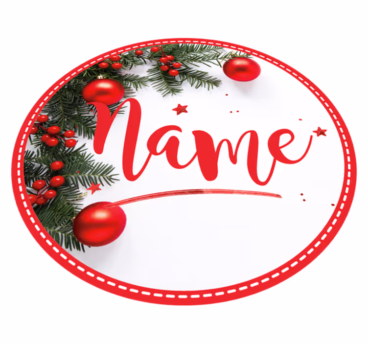 Customizable Festivity custom vinyl rug - TenStickers