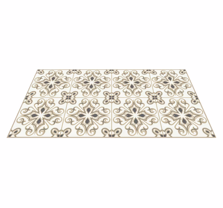 Classic Mosaic Pattern mosaic vinyl rug - TenStickers