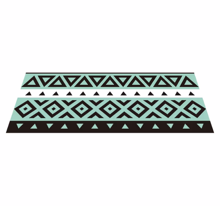 Geometric Gaming Path game vinyl rug - TenStickers