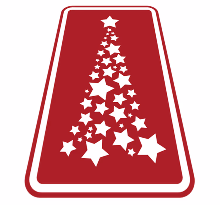Star Cascade star vinyl rug - TenStickers