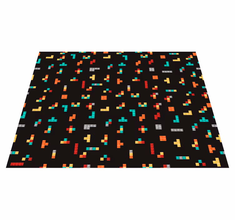 Tetris Theme game vinyl rug - TenStickers