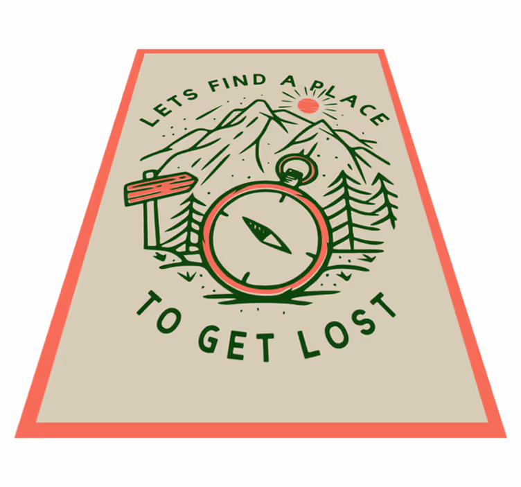 Explore Adventure Compass custom rug - TenStickers