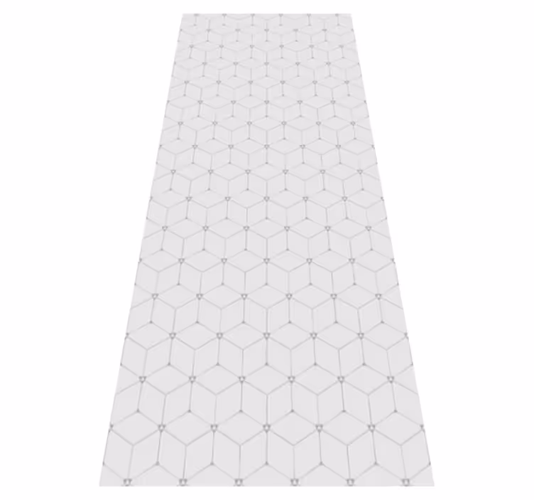 3D cubical modern vinyl rug - TenStickers