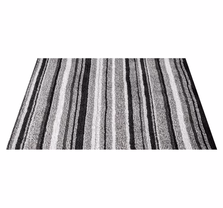 Striped Textured Surface striped vinyl rug - TenStickers