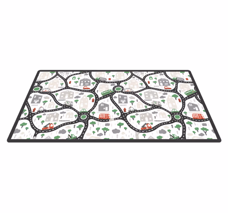 City Play Roads road vinyl rug - TenStickers