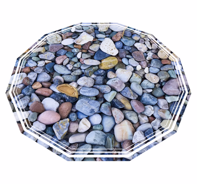 Tiny little stones floral rug - TenStickers