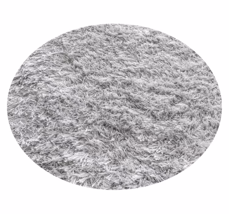 soft grey living room vinyl rug - TenStickers