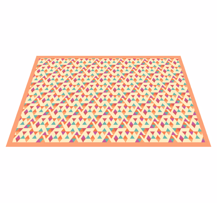 Mosaic Patterned Runner mosaic vinyl rug - TenStickers